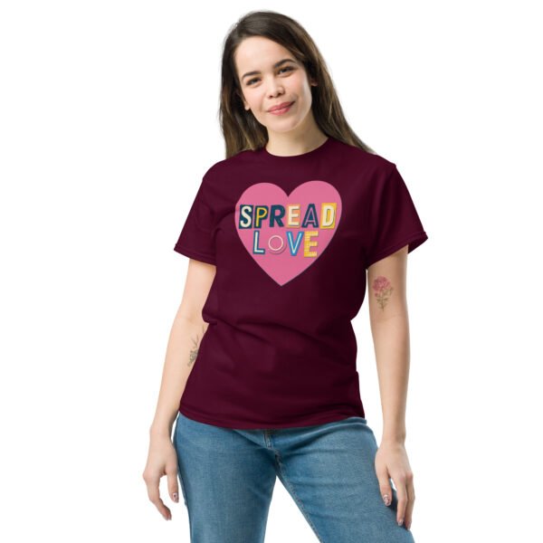 Spread Love Heart Design Unisex classic tee - Image 2