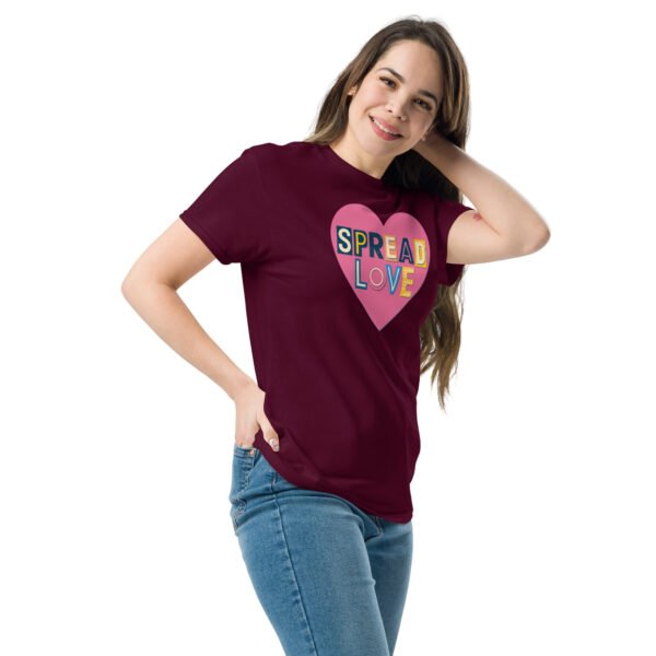 Spread Love Heart Design Unisex classic tee - Image 3