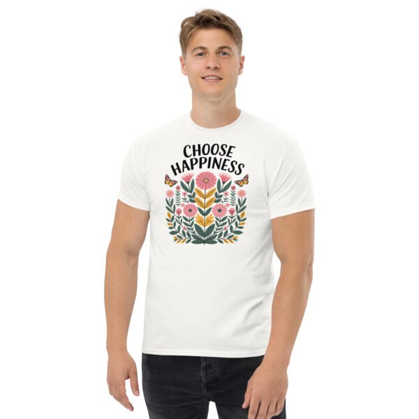 Choose Happiness Floral Design Unisex classic tee - Image 19
