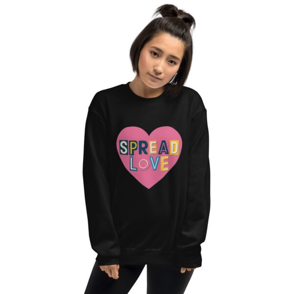 Spread Love Heart Design Unisex Sweatshirt