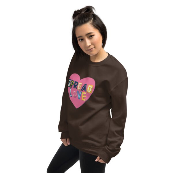 Spread Love Heart Design Unisex Sweatshirt - Image 16