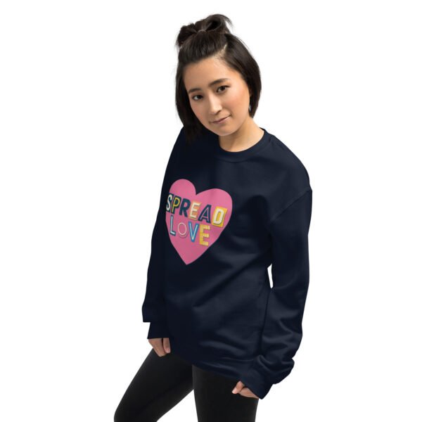 Spread Love Heart Design Unisex Sweatshirt - Image 10