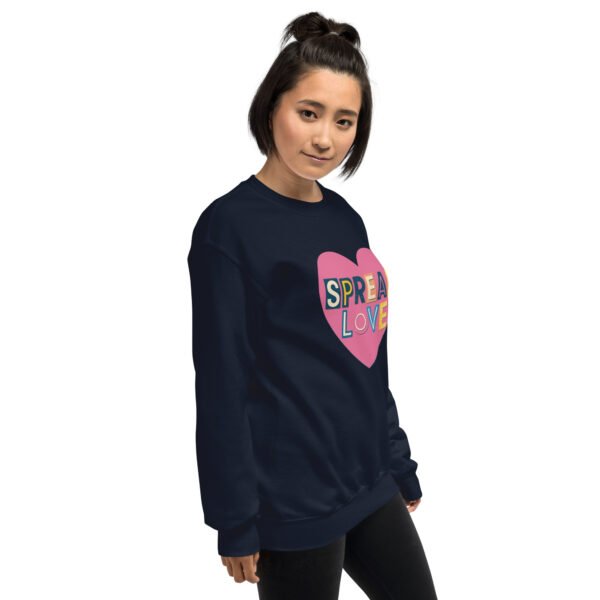 Spread Love Heart Design Unisex Sweatshirt - Image 12