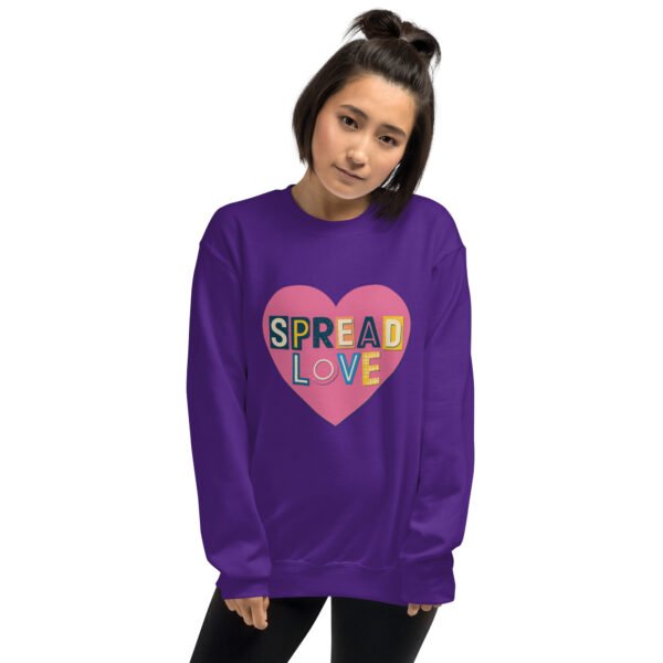 Spread Love Heart Design Unisex Sweatshirt - Image 19