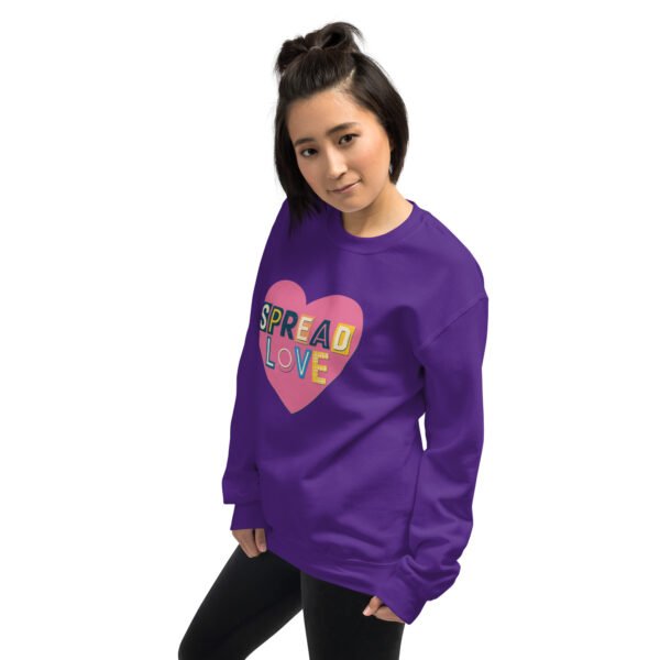 Spread Love Heart Design Unisex Sweatshirt - Image 22