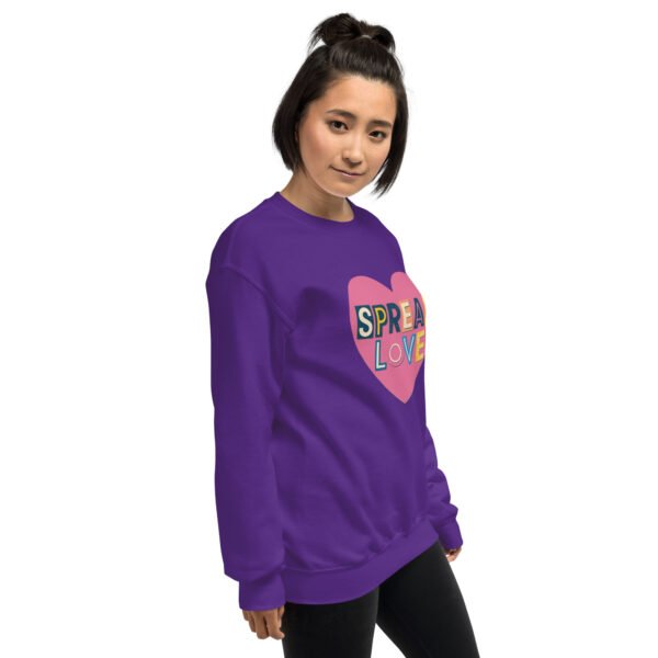 Spread Love Heart Design Unisex Sweatshirt - Image 24