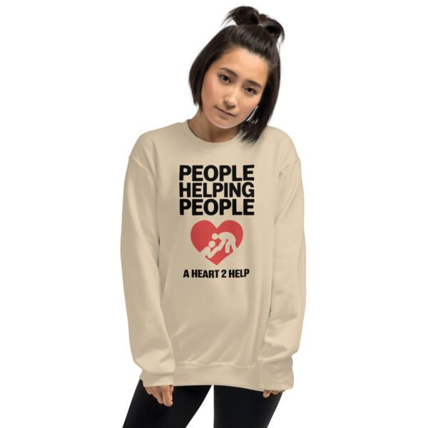 People Helping People - A Heart 2 Help Unisex Sweatshirt - Image 2