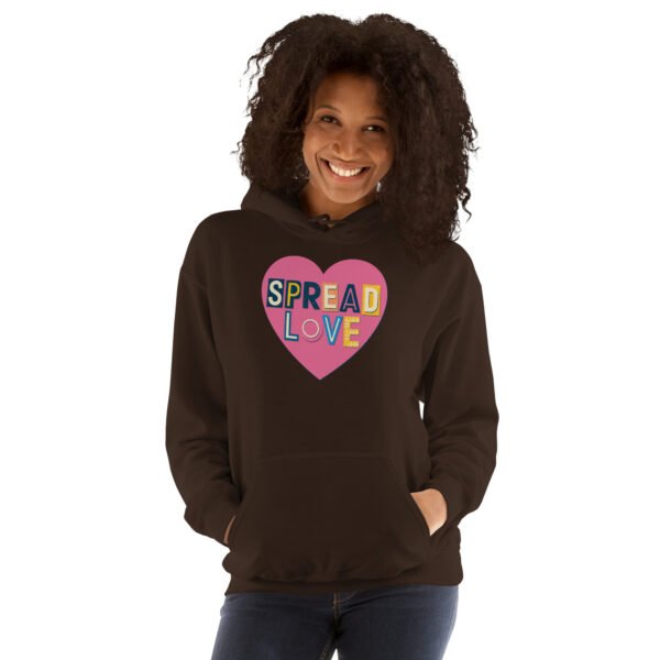 Spread Love Heart Design Unisex Hoodie - Image 19