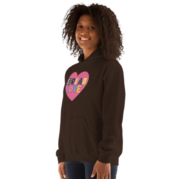 Spread Love Heart Design Unisex Hoodie - Image 22
