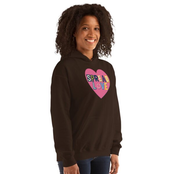 Spread Love Heart Design Unisex Hoodie - Image 24