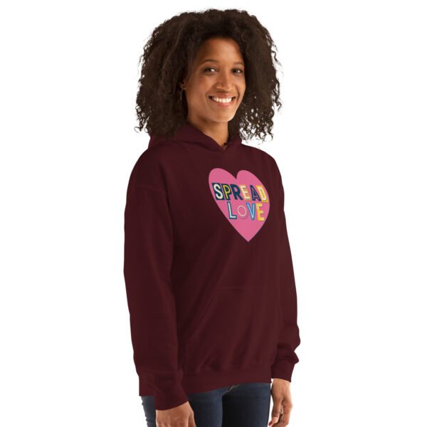 Spread Love Heart Design Unisex Hoodie - Image 18