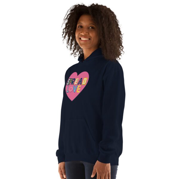 Spread Love Heart Design Unisex Hoodie - Image 10
