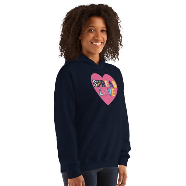 Spread Love Heart Design Unisex Hoodie - Image 12