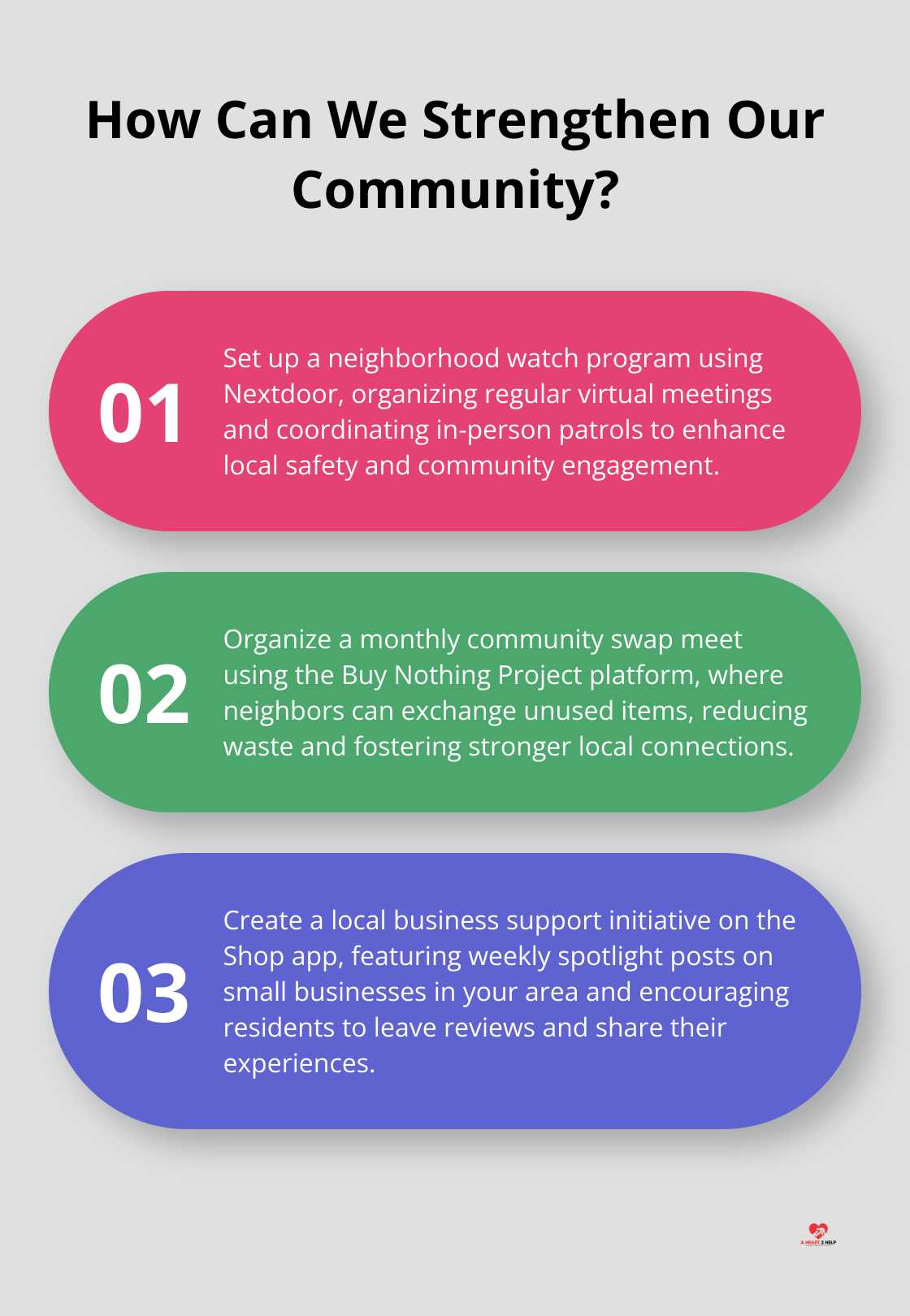 Infographic: How Can We Strengthen Our Community?