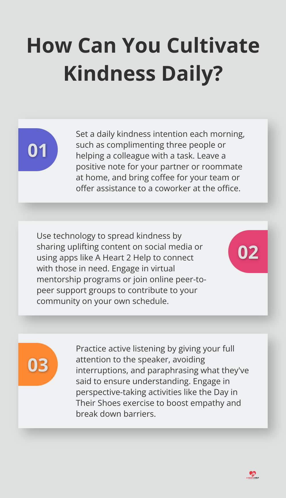 Infographic: How Can You Cultivate Kindness Daily? - compassion empathy kindness