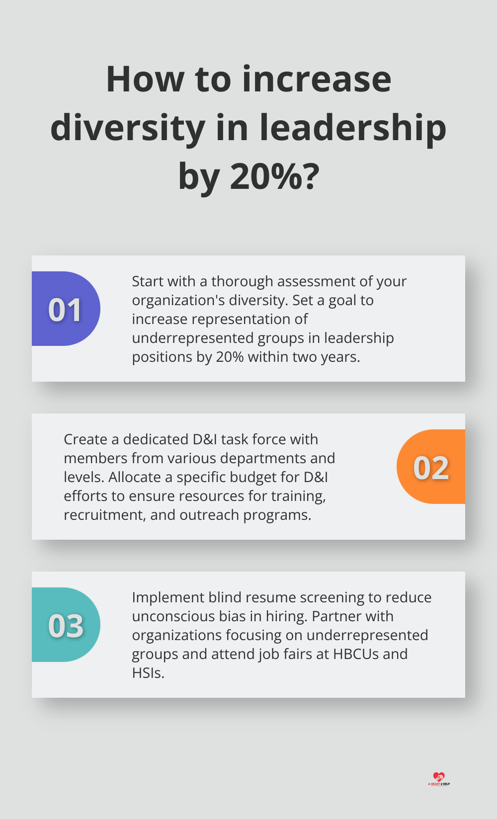 Infographic: How to increase diversity in leadership by 20%? - embrace diversity and inclusion meaning
