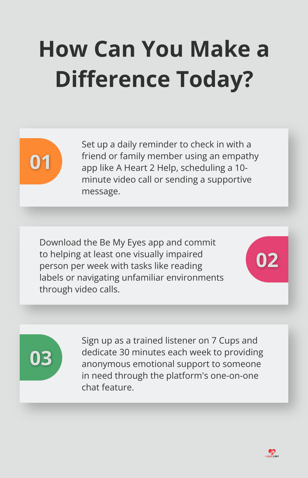 Infographic: How Can You Make a Difference Today?