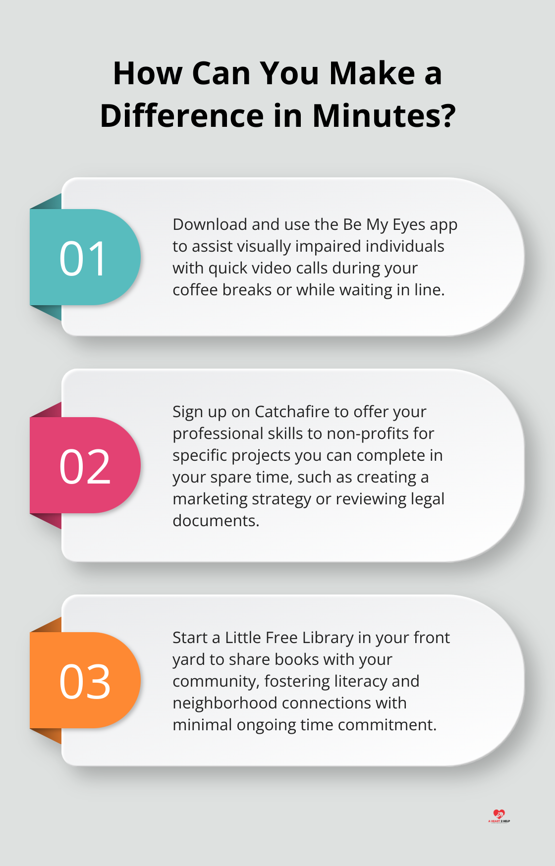 Infographic: How Can You Make a Difference in Minutes?