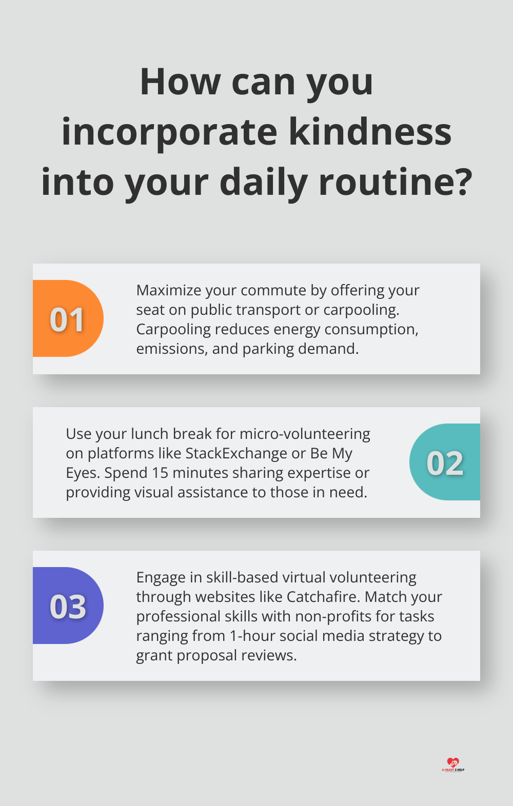 Infographic: How can you incorporate kindness into your daily routine?