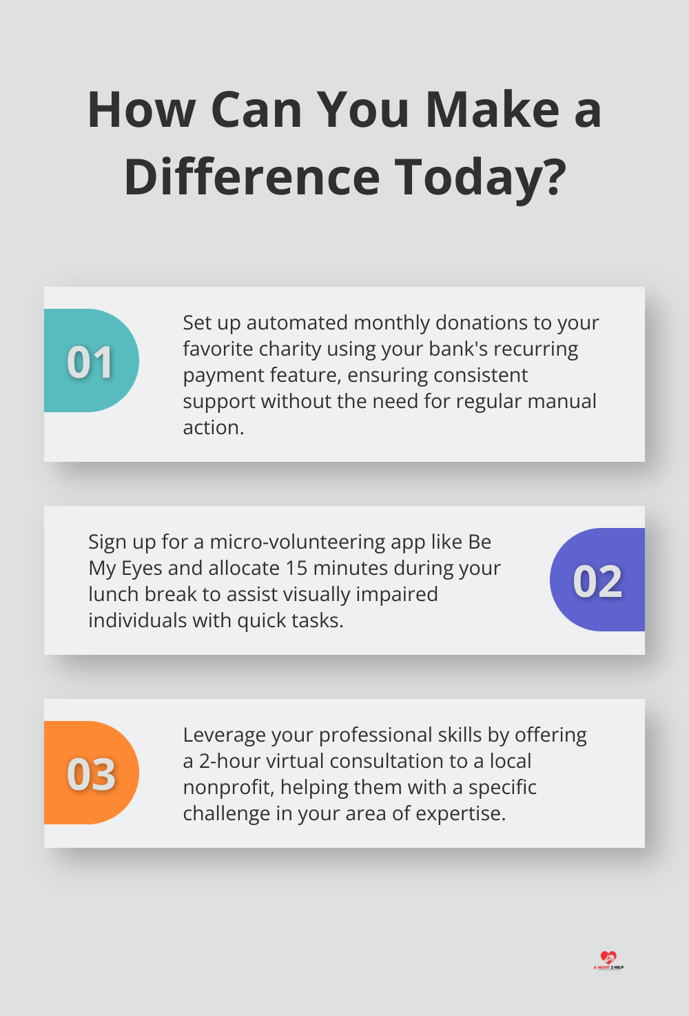 Infographic: How Can You Make a Difference Today? - flexible support