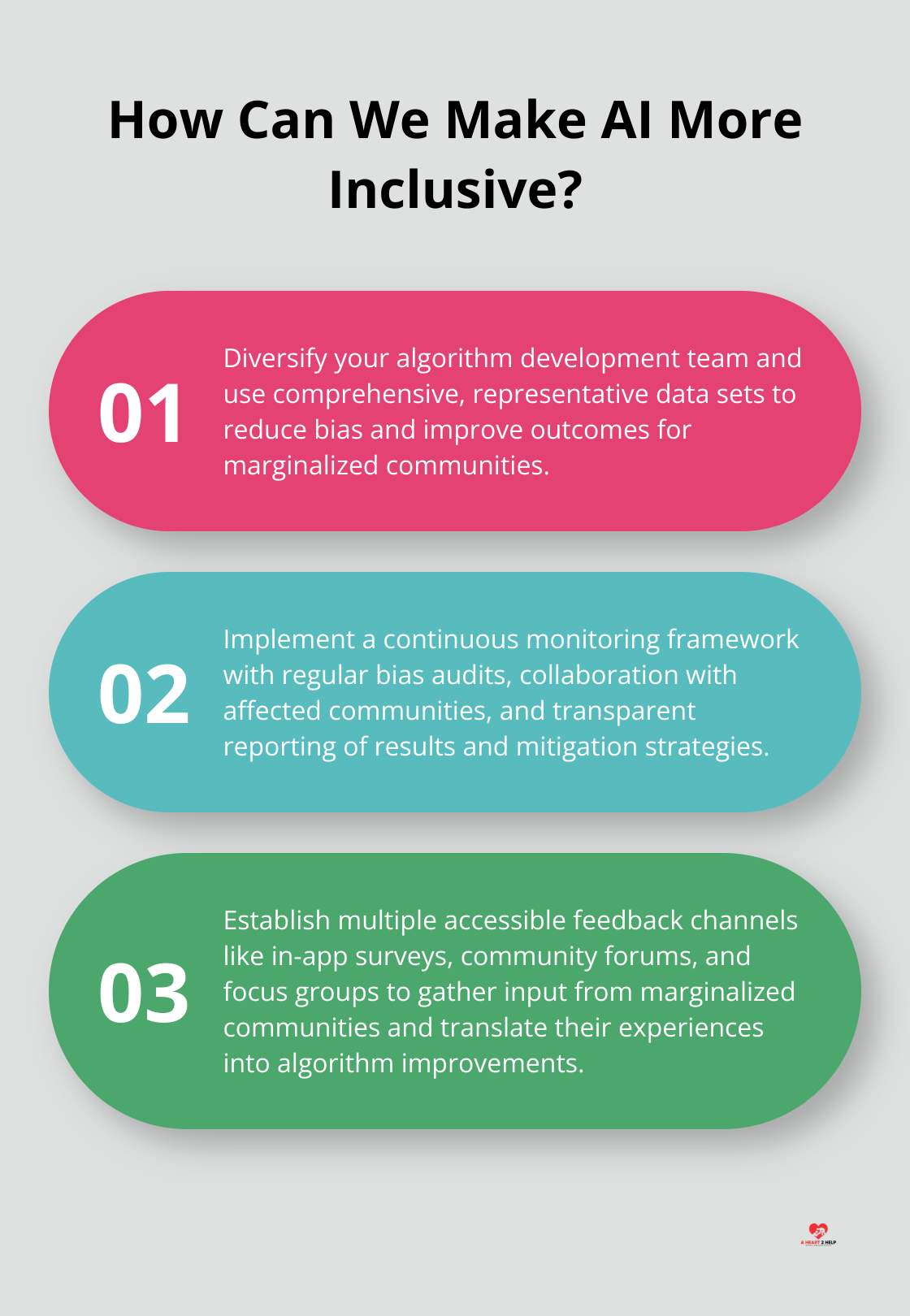Infographic: How Can We Make AI More Inclusive? - inclusive algorithms