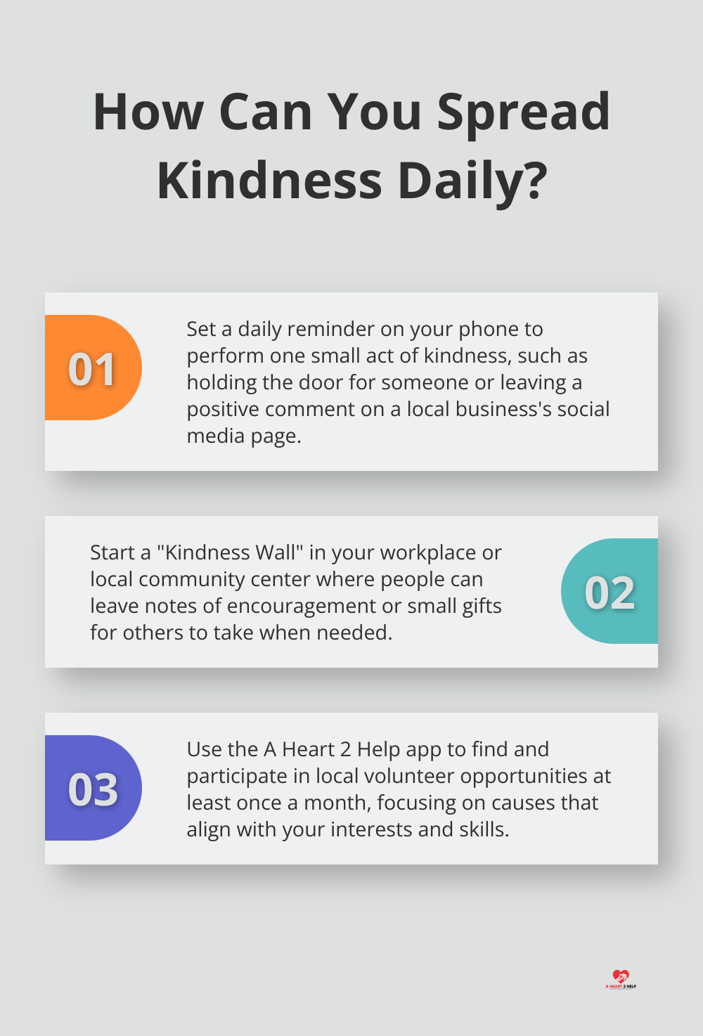 Infographic: How Can You Spread Kindness Daily?